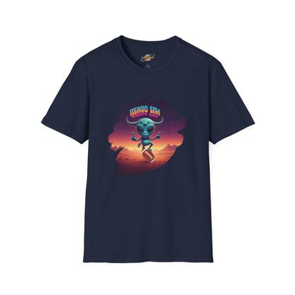 Headline: Get the "Alien Football Player" Unisex T-Shirt: The Ultimate UFO Vibes Tee