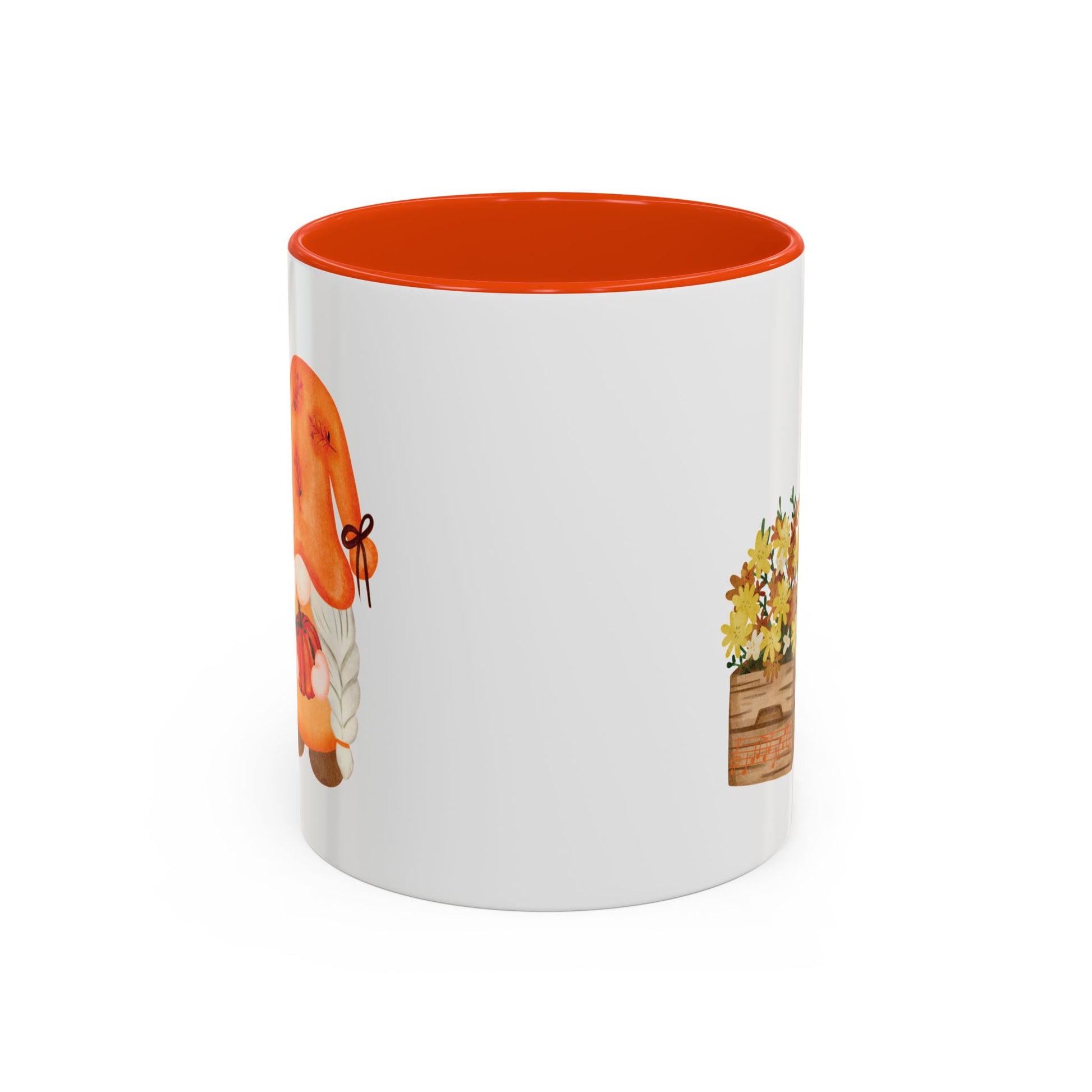 Cute Autumn Gnome Mug - Perfect Fall Gift 11oz Orange