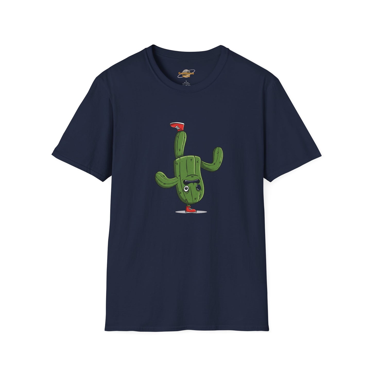 Upside-Down Cactus T-Shirt: Fun & Quirky Organic Cotton Tee | Cactus Mania Collection