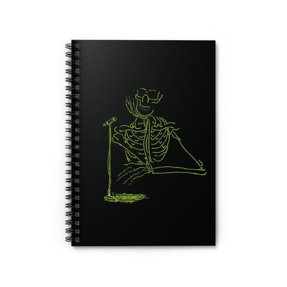 Metal Skeleton Fluo Spiral Notebook - Rock Your Notes!