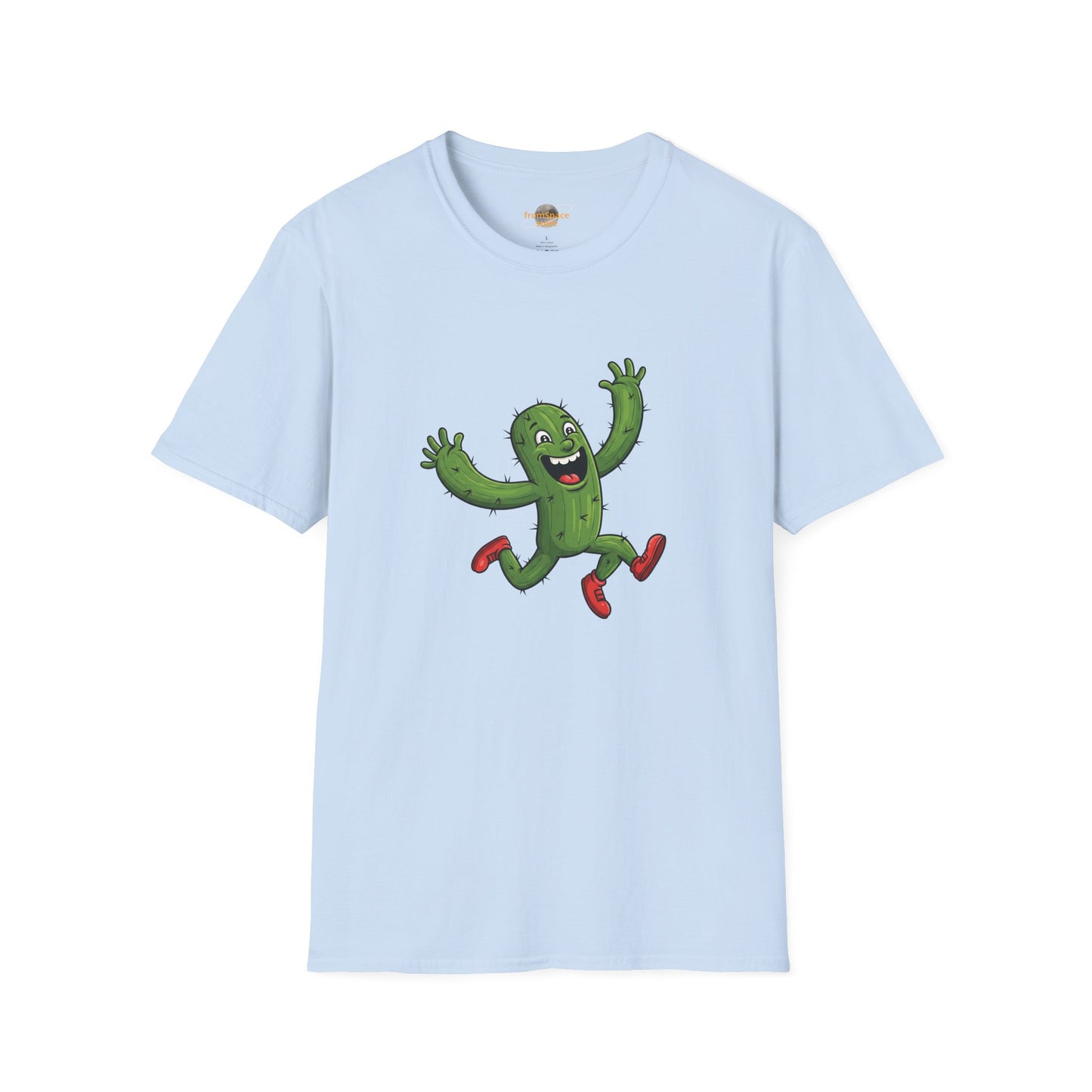 Running Cactus T-Shirt: Fun Organic Cotton Tee for Nature & Quirky Style | Cactus Mania