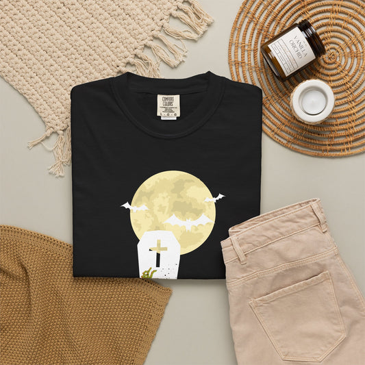 Spooky Cemetery Moon Unisex T-Shirt