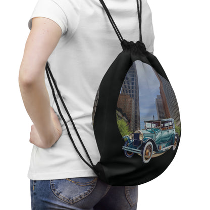 Buick Doctor Coupe 1920s Drawstring Bag: Vintage Car & Roaring Twenties Cinema Style