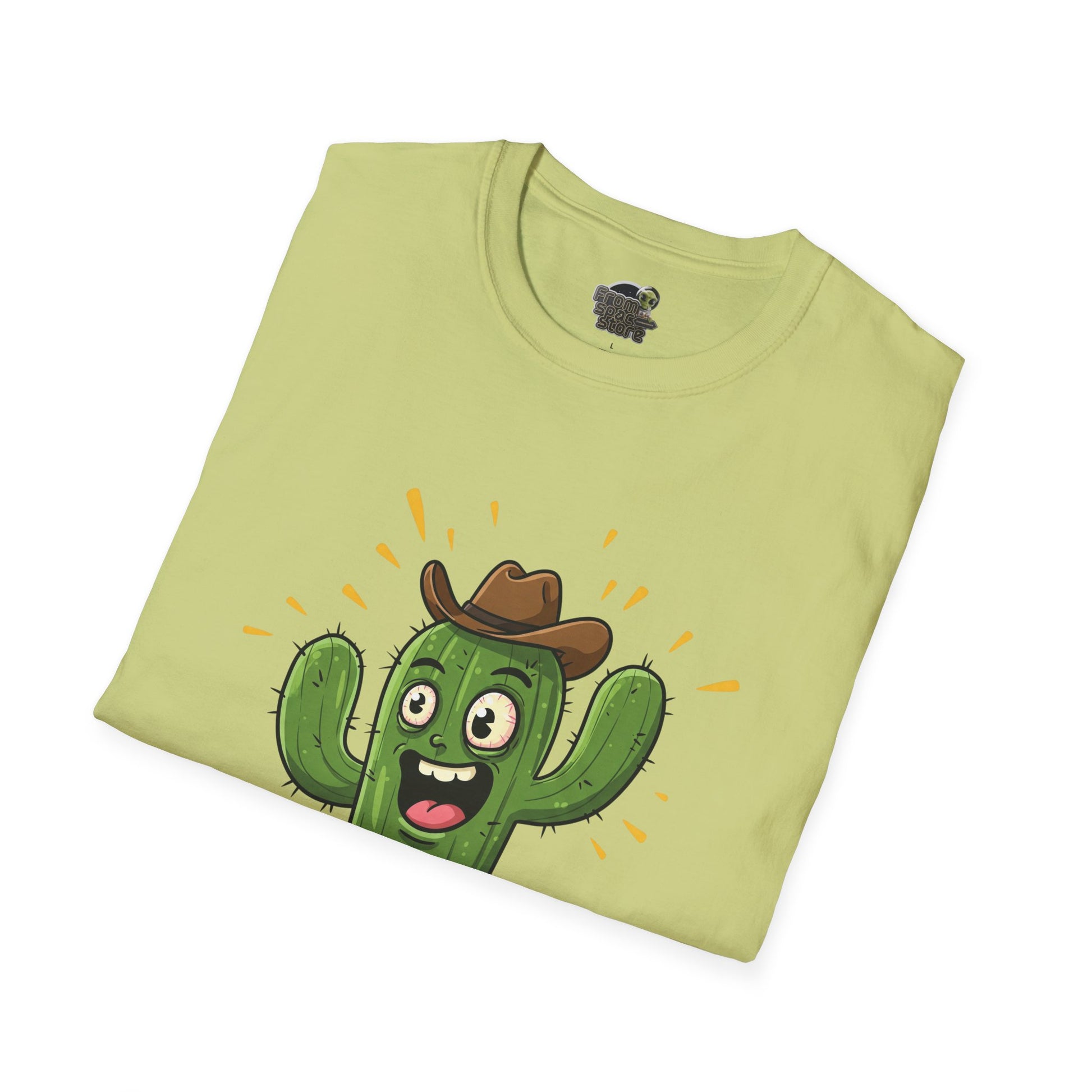 Cactus Mania T-Shirt: Yeehaw! Funny Cowboy Cactus Tee | Organic Cotton Unisex Shirt
