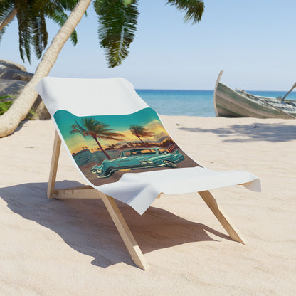 Cadillac Eldorado Brougham 1950s Beach Towel: Vintage Luxury & 50s Charm for Your Summer! 30" × 60"