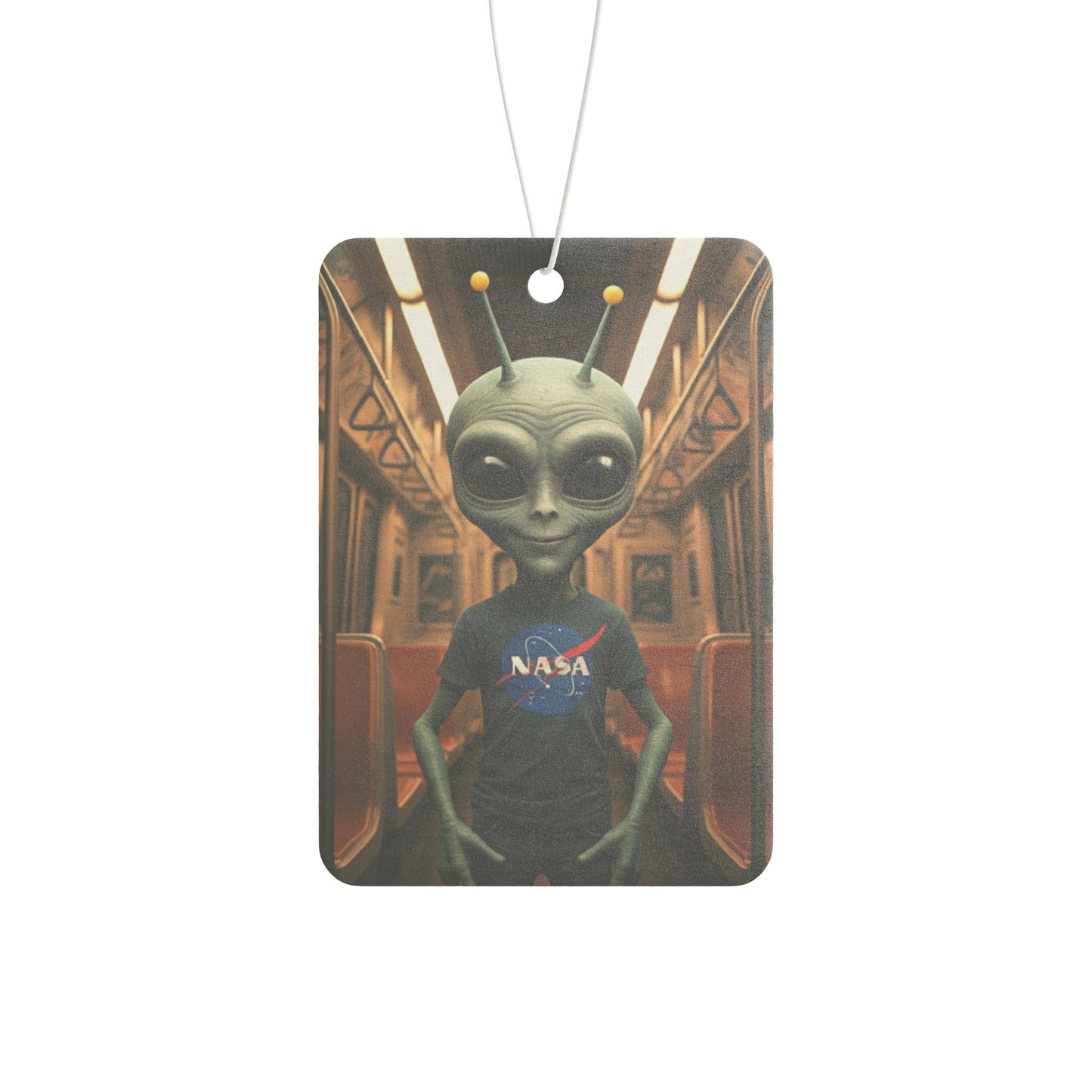 NASA Alien in Subway Car Freshener - NYC Vibe & Long-Lasting Scent