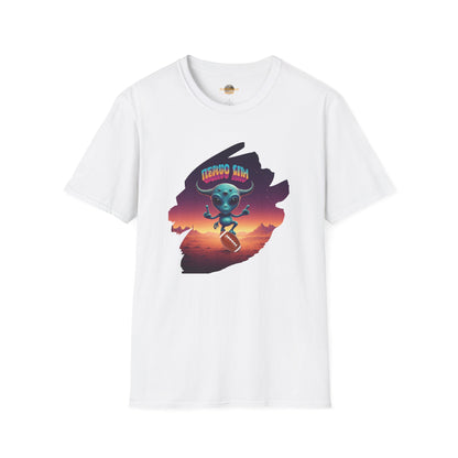 Headline: Get the "Alien Football Player" Unisex T-Shirt: The Ultimate UFO Vibes Tee
