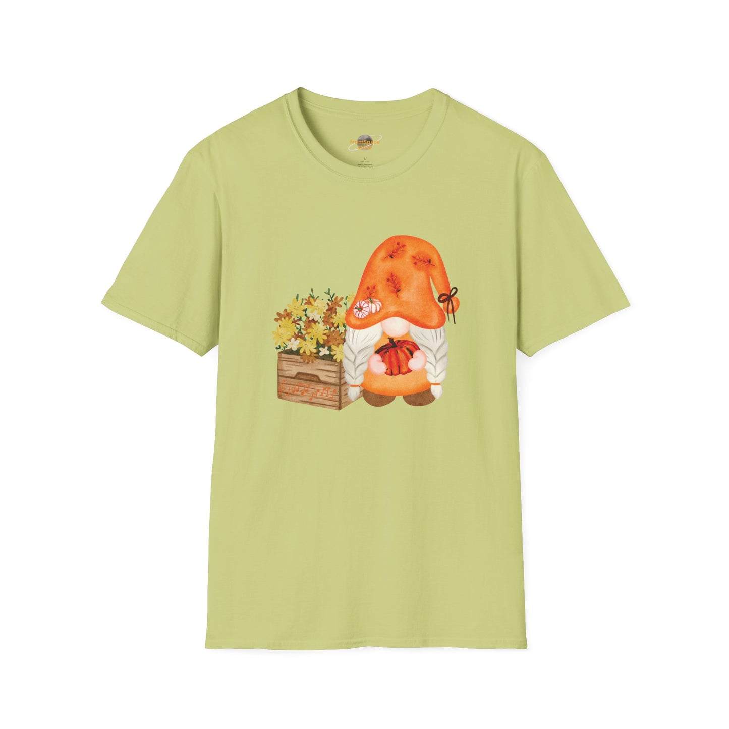 Flower Pot Gnome Unisex T-Shirt: Autumnal Charm & Secret Melodies