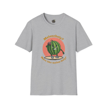 Melon-Holy t-shirt: Funny Watermelon Shot Put Tee Sport Grey
