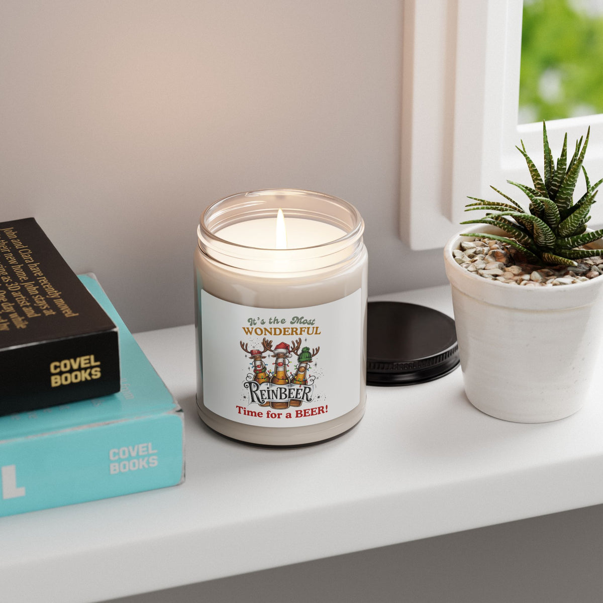 It's the Most Wonderful Reinbeer Time of the Year - Scented Christmas Beer Candle - 9oz