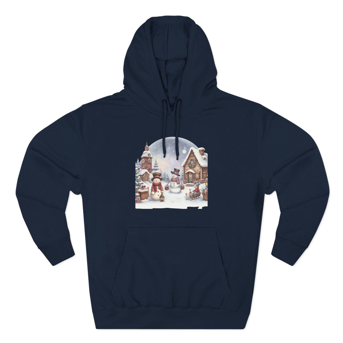Copy of Copy of Copy of Three-Panel Fleece Hoodie - happy holiday gorilla