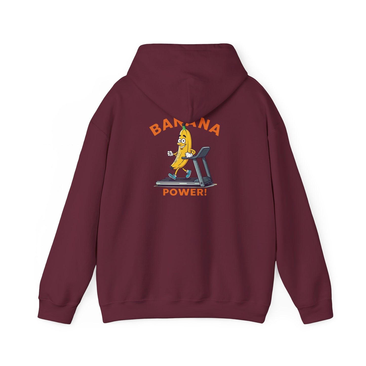Banana Power! Hoodie - Stay Fit and Stylish with Our Funny Banana Workout Design. Perfect for Gym Rats and Fruit Lovers!