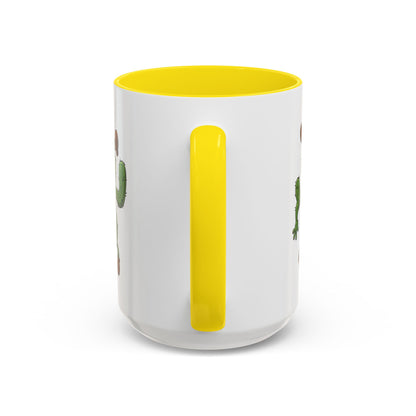Cactus Mania Shocked Cactus Mug - Upside Down Fun Ceramic Cup