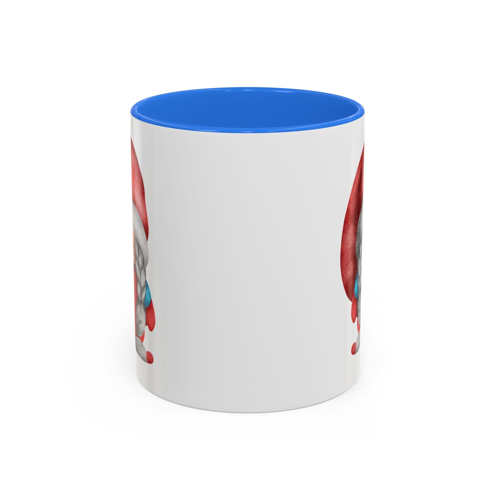 Cheerful Red Gnome with Braids Mug - Sip Your Sweet Melody | Ceramic Coffee & Tea Cup (11oz/15oz) 11oz Cambridge Blue