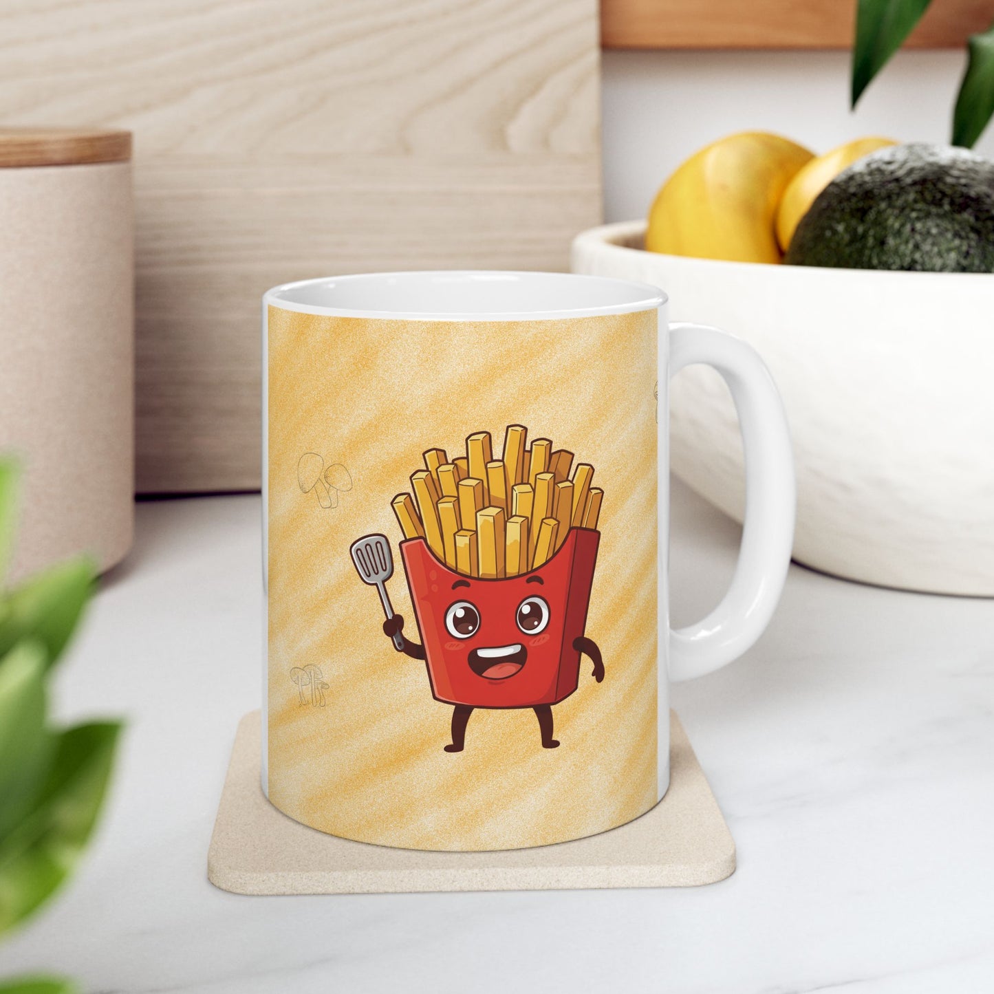 The Crispy Commander | Street Foods Fries Ceramic Mug