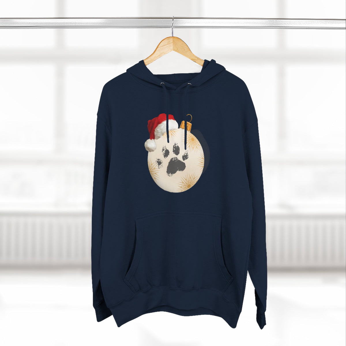 Copy of Copy of Three-Panel Fleece Hoodie - happy holiday gorilla
