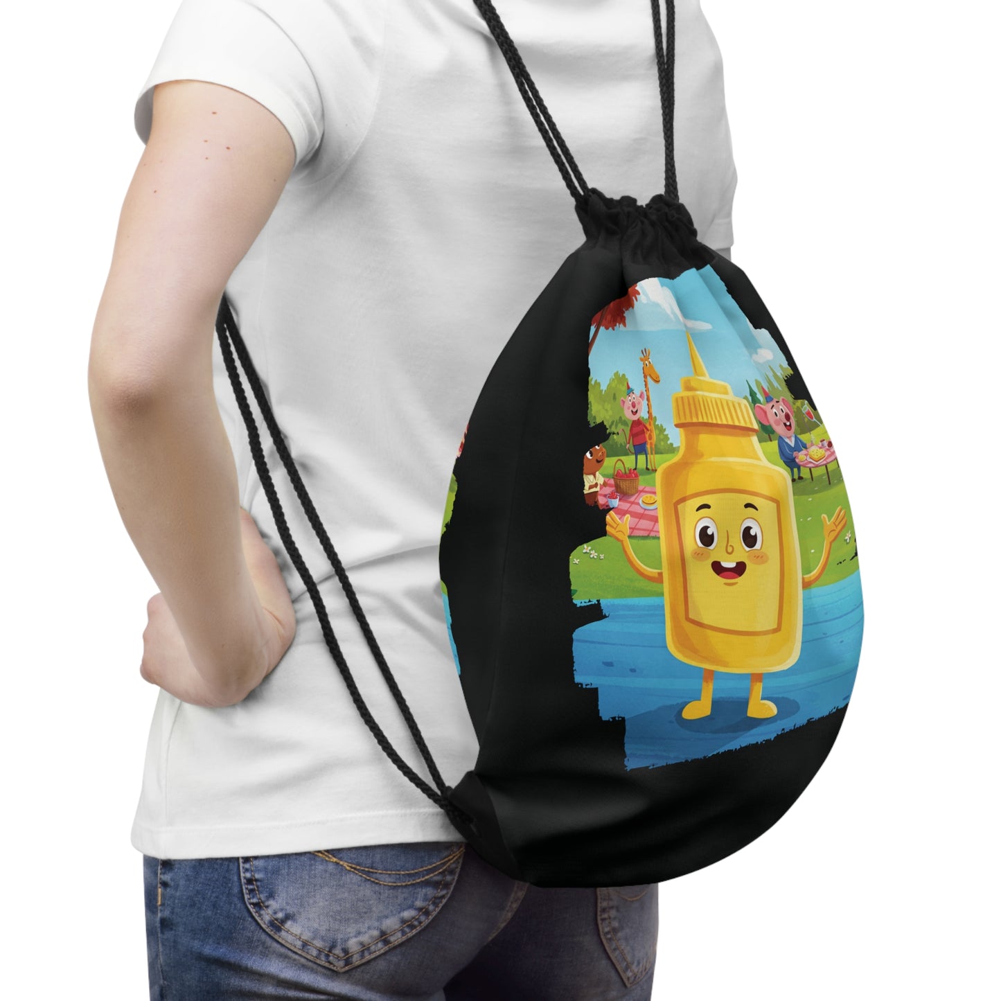 Mayo Lover Drawstring Bag | Funny Street Food Backpack