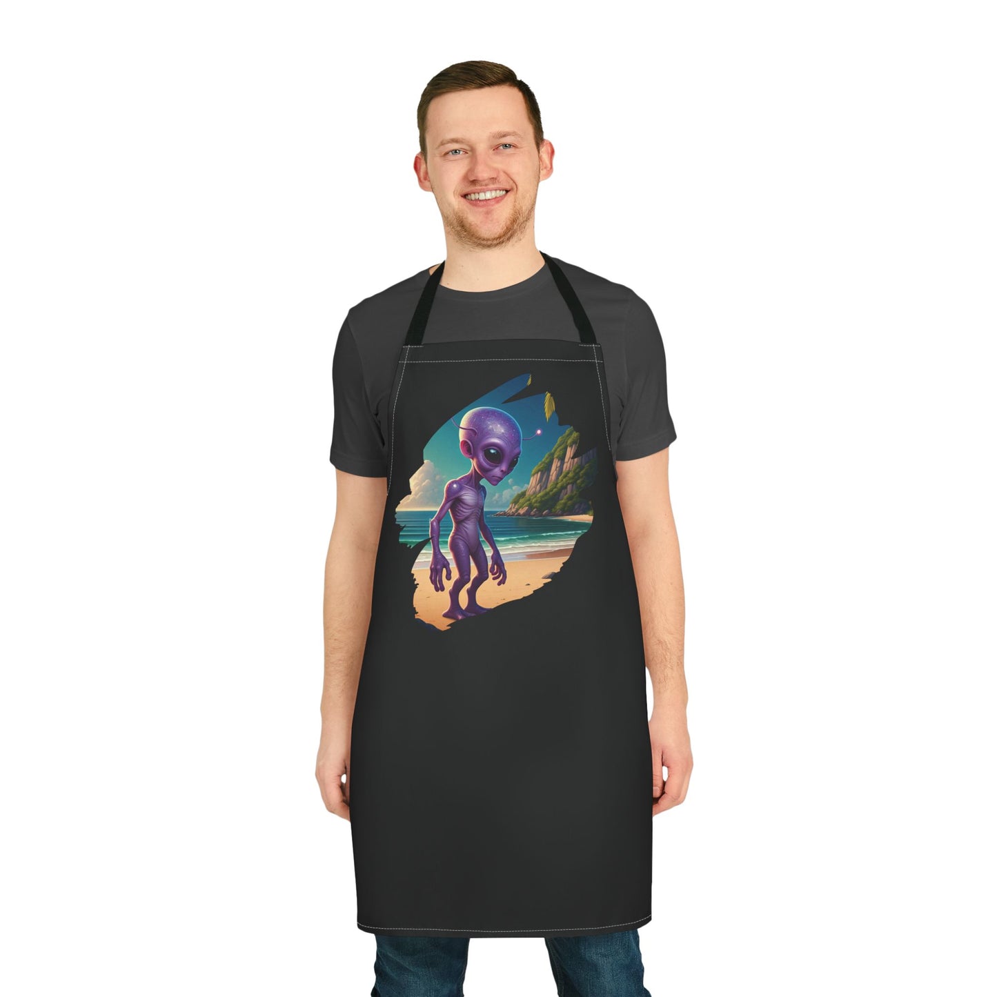 Cosmic Coastline Apron: Malibu Sunset Edition
