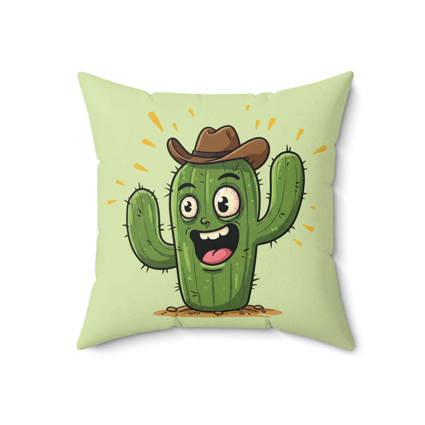 Cowboy Cactus throw pillow