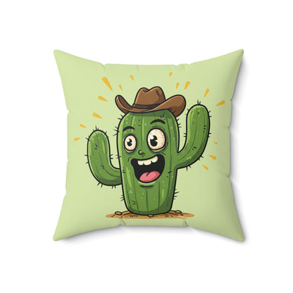 Cowboy Cactus throw pillow