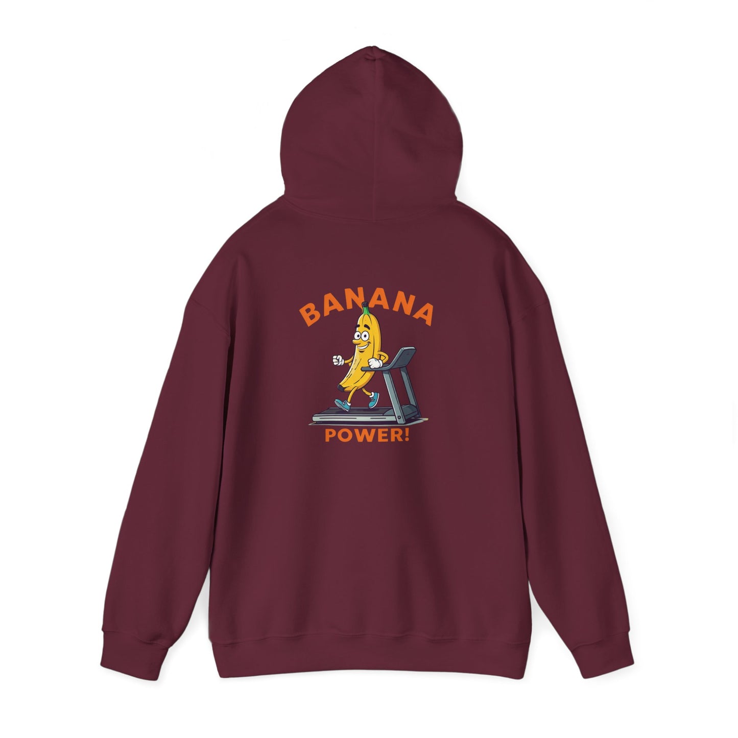 Banana Power! Hoodie - Stay Fit and Stylish with Our Funny Banana Workout Design. Perfect for Gym Rats and Fruit Lovers!