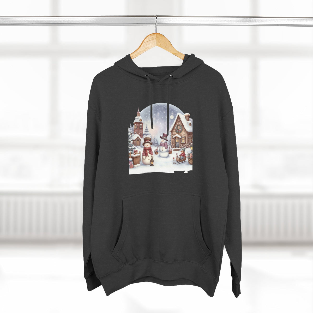 Copy of Copy of Copy of Three-Panel Fleece Hoodie - happy holiday gorilla