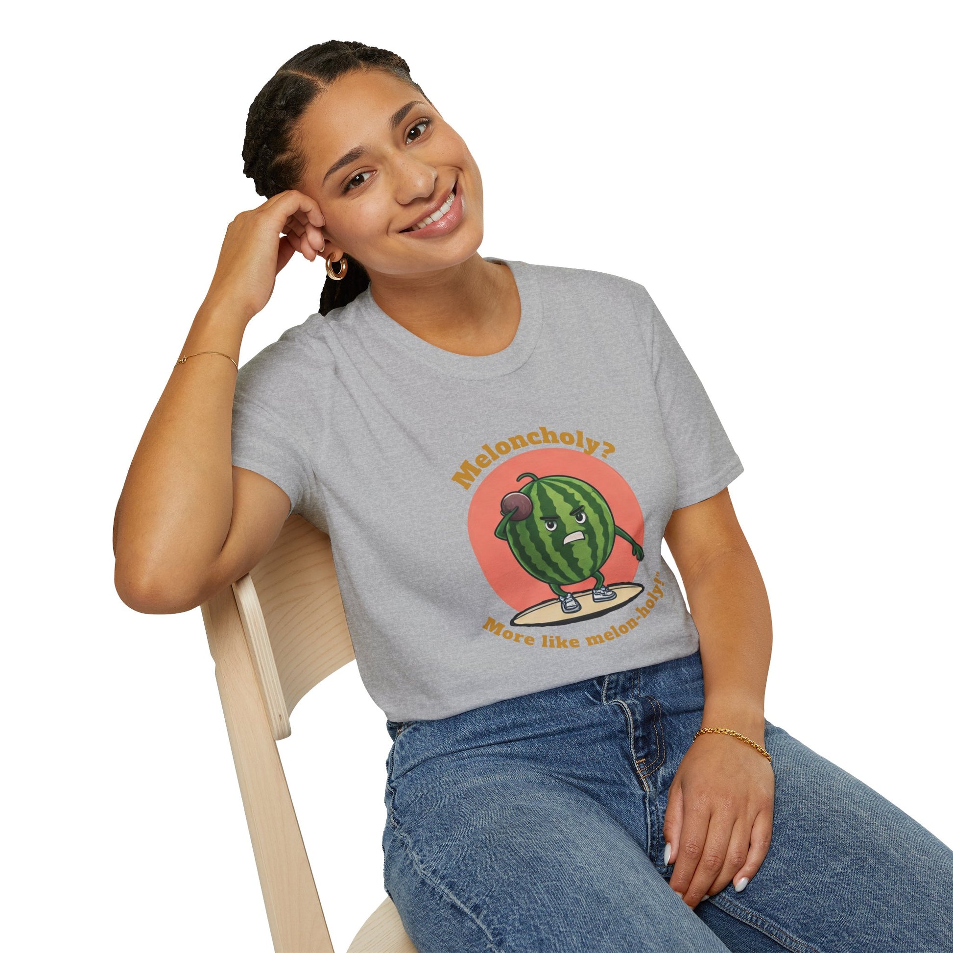 Melon-Holy t-shirt: Funny Watermelon Shot Put Tee