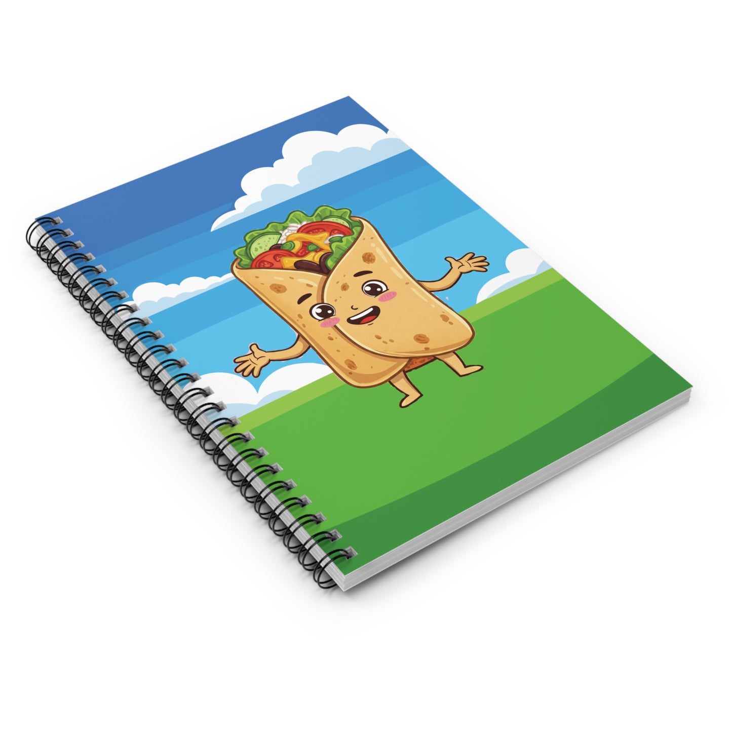 Burrito Spiral Notebook: "Meloncholy? More like Melon-holy!"