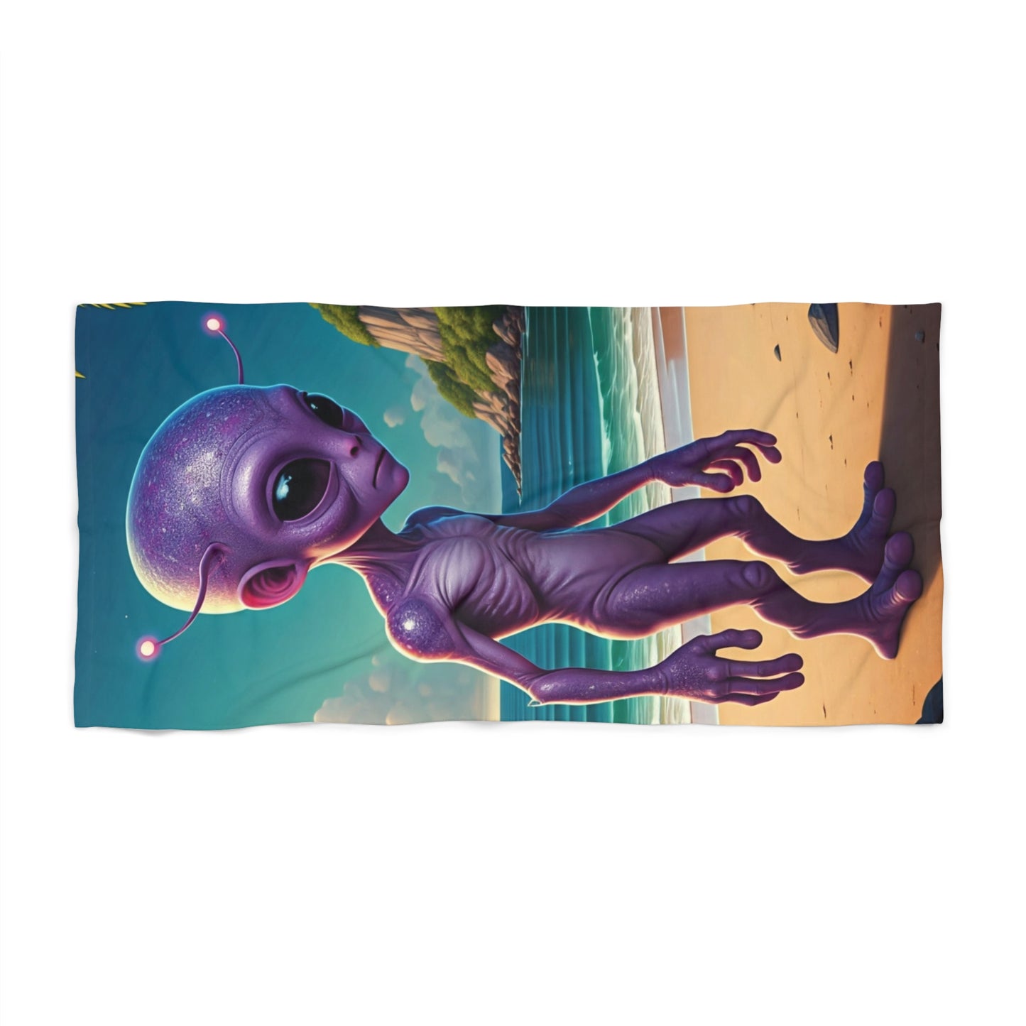 Unique Alien Beach Towel - Perfect for Summer Fun & Beach Days