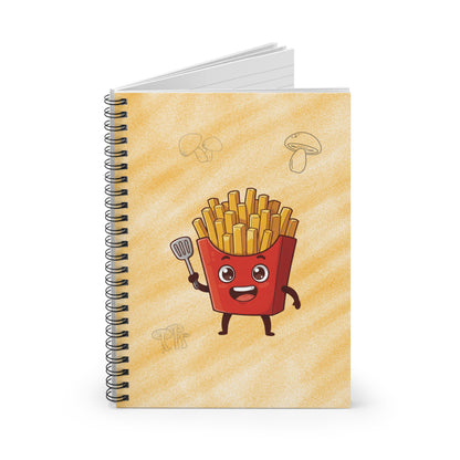 Fries Spiral Notebook | Fun Fast Food Journal
