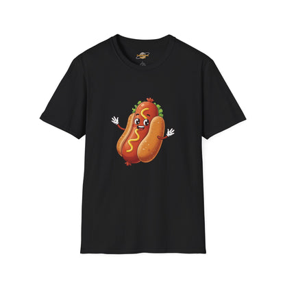 The Mustard Maestro – Classic Hotdog Graphic Tee