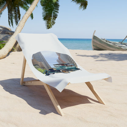 Ford Skyliner Beach Towel | Retro Classic Car Art