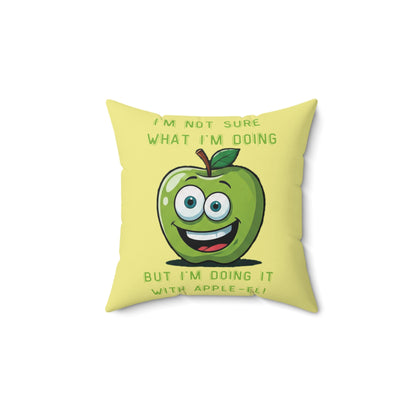 The Zenith of Chaos: The Apple-el Inspiration Throw Pillow
