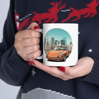 Porsche 911 Vintage Mug - Iconic Power & Design