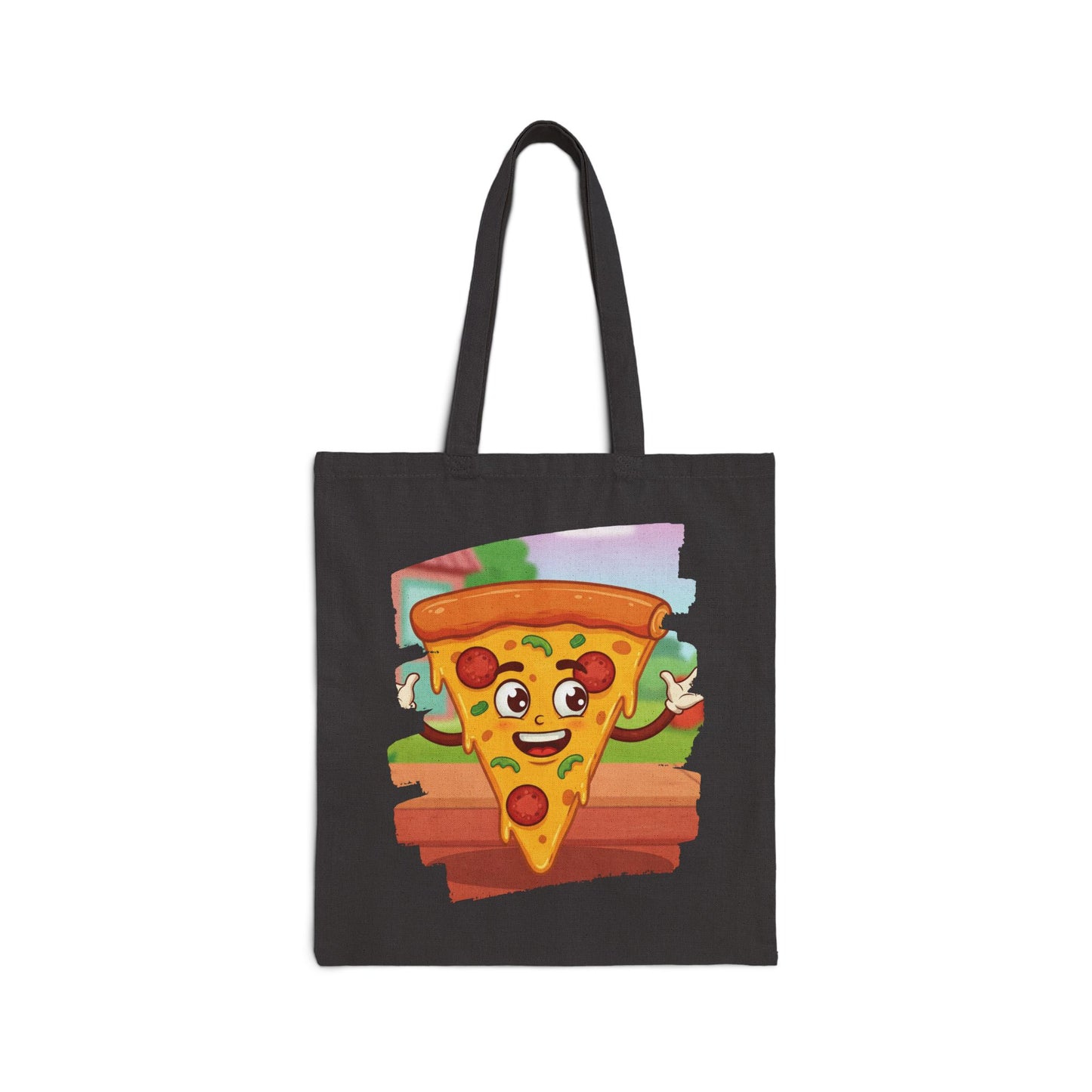 The Cheesy Charmer – Happy Pizza Slice Street Tote