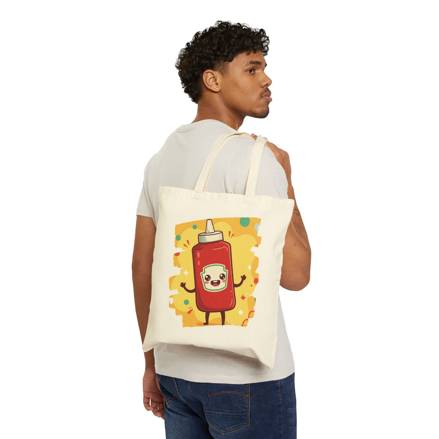 The Crimson Splash – Happy Ketchup Confetti Tote