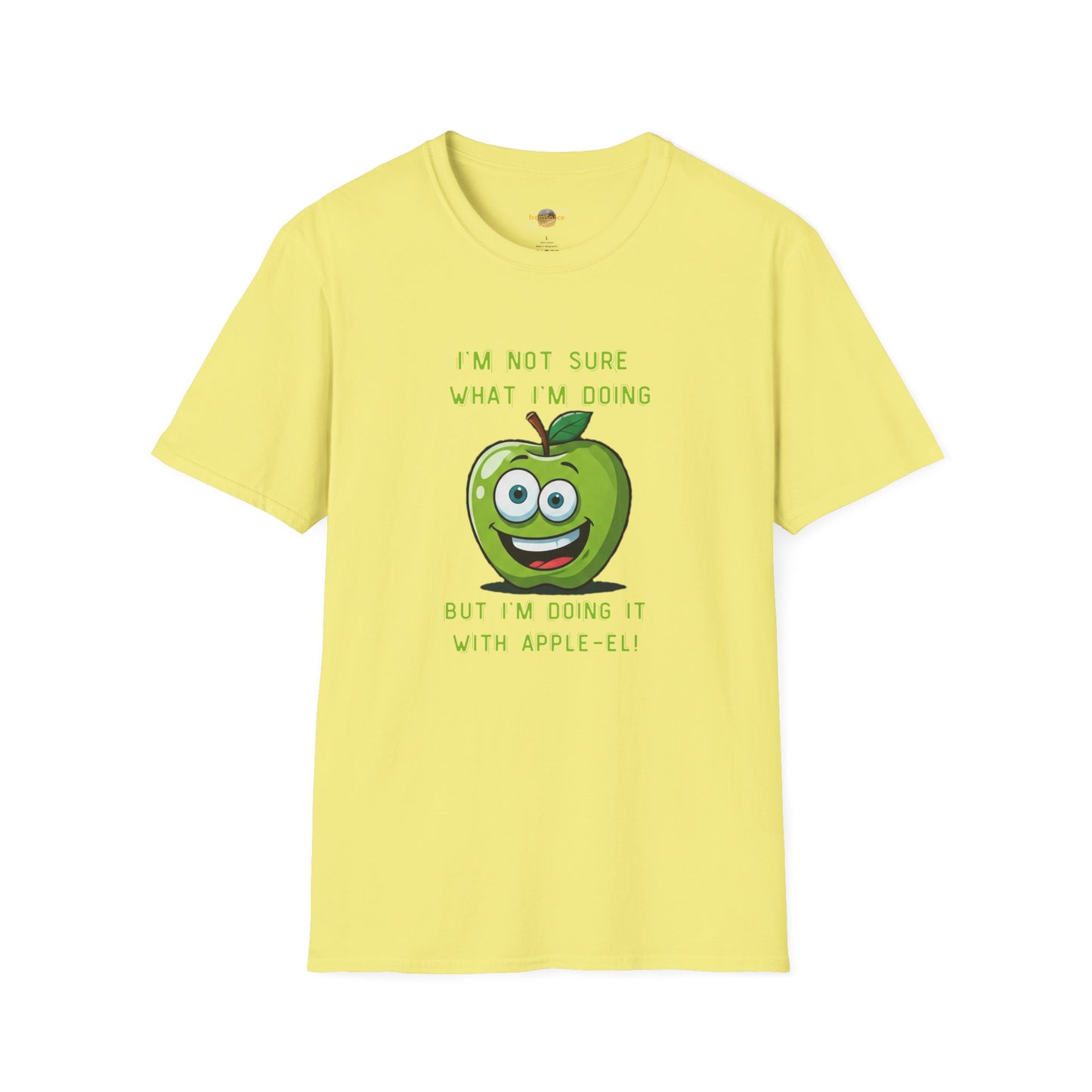 Apple-El t-shirt: Funny Smiling Apple Positive Tee