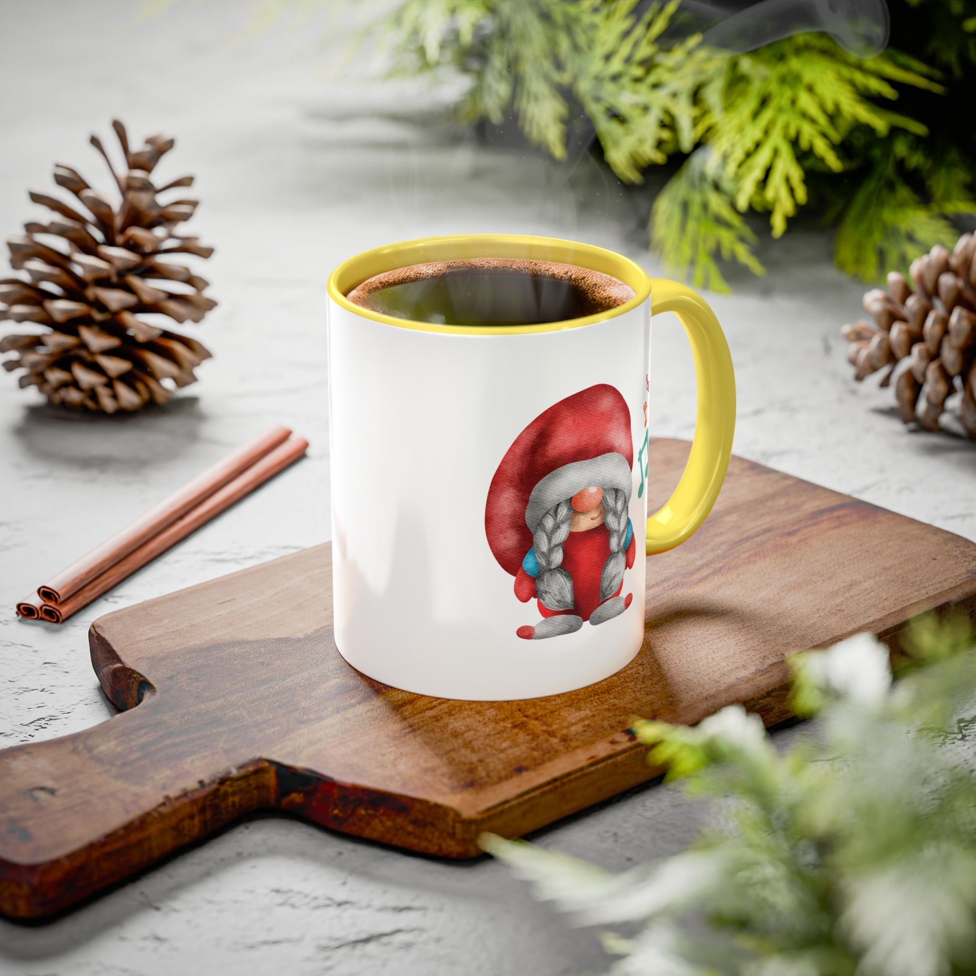 Cute Gnome Mug - Red & White - Perfect Holiday Gift idea