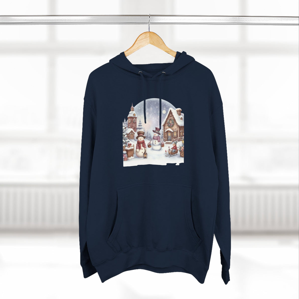 Copy of Copy of Copy of Three-Panel Fleece Hoodie - happy holiday gorilla
