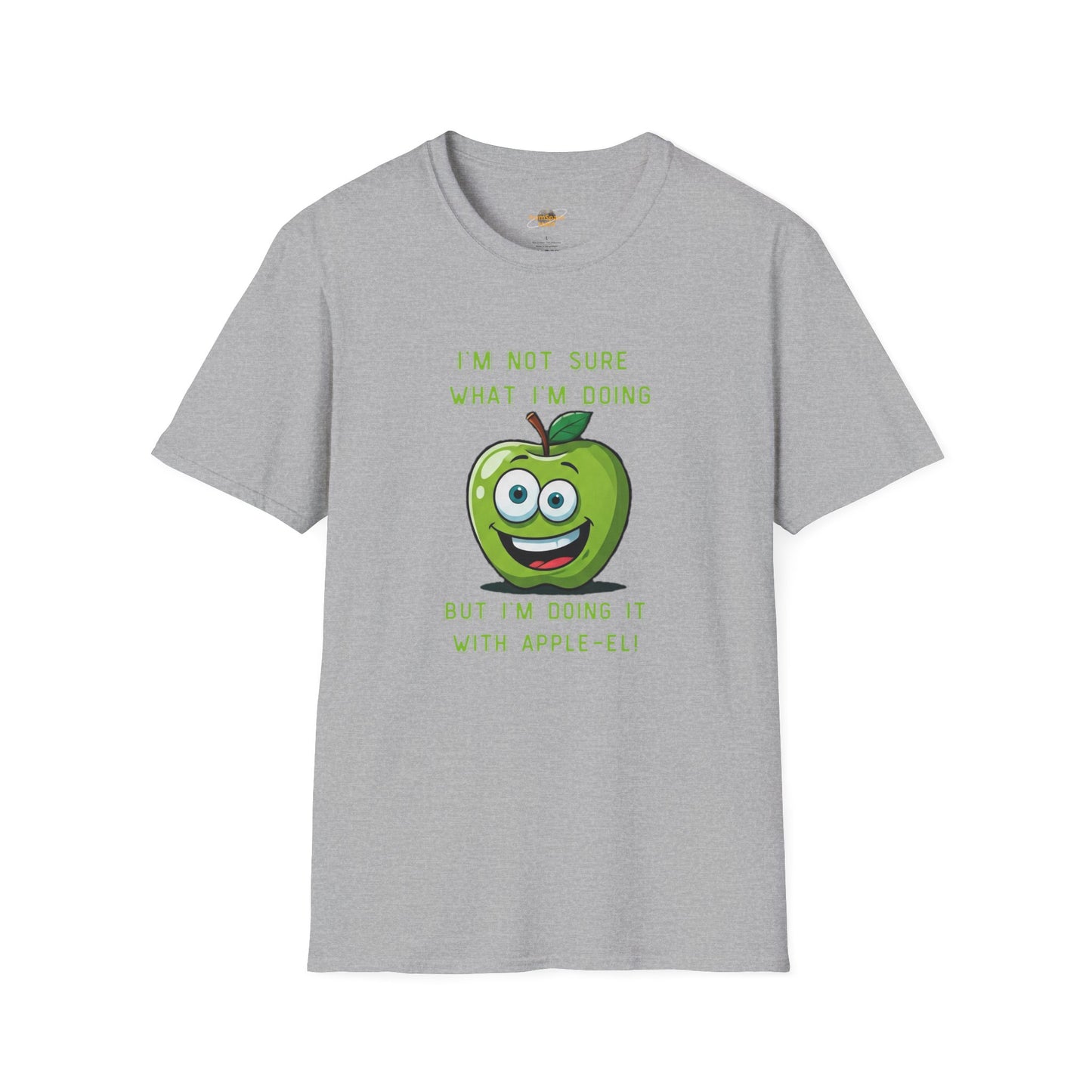 Apple-El t-shirt: Funny Smiling Apple Positive Tee