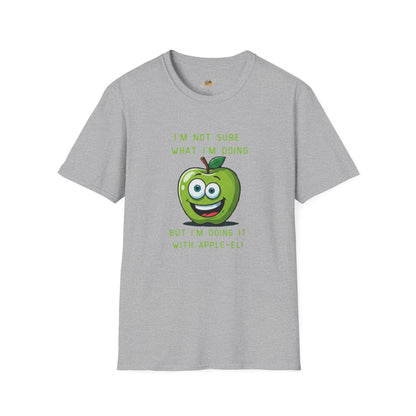 Apple-El t-shirt: Funny Smiling Apple Positive Tee