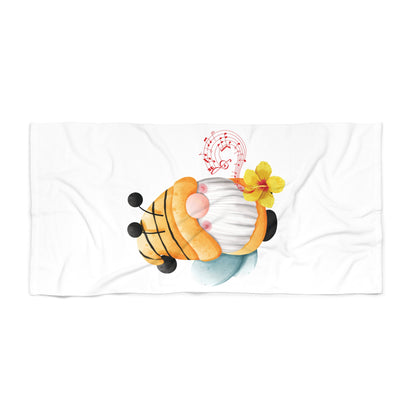 Harmony & Fun: Four Gn omes Musical Beach Towel!