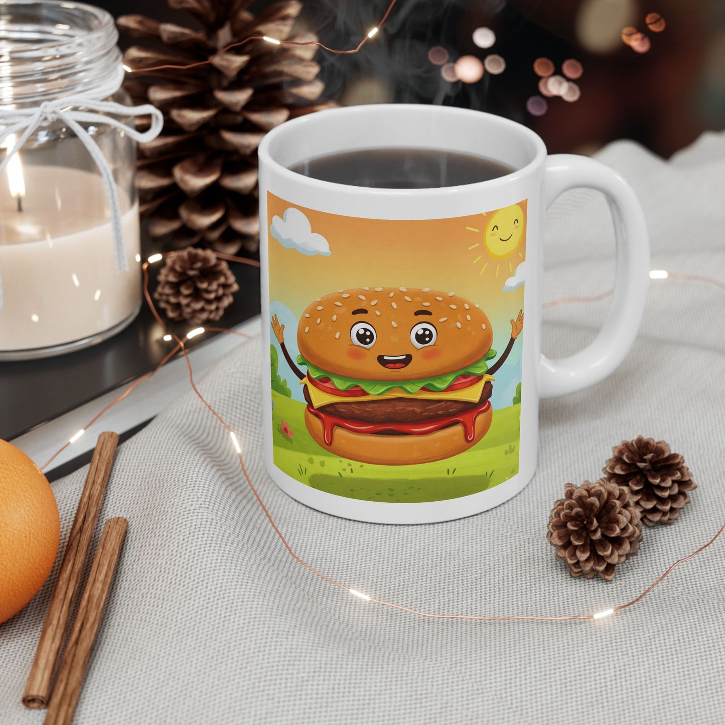 The All-American Dream | Street Foods Hamburger Ceramic Mug