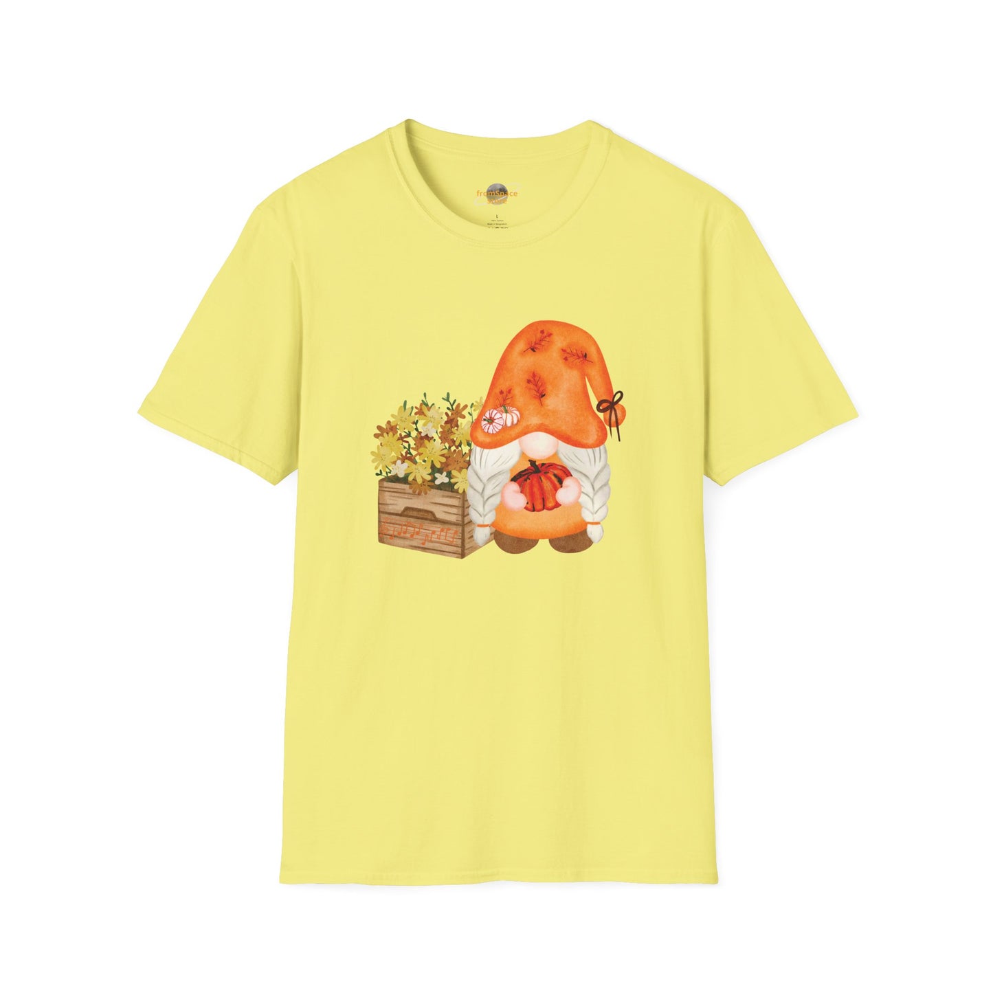 Flower Pot Gnome Unisex T-Shirt: Autumnal Charm & Secret Melodies