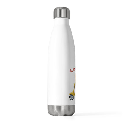 "Mangoland" Funny Mango on Scooter Insulated Stainless Steel Bottle - Hot & Cold
