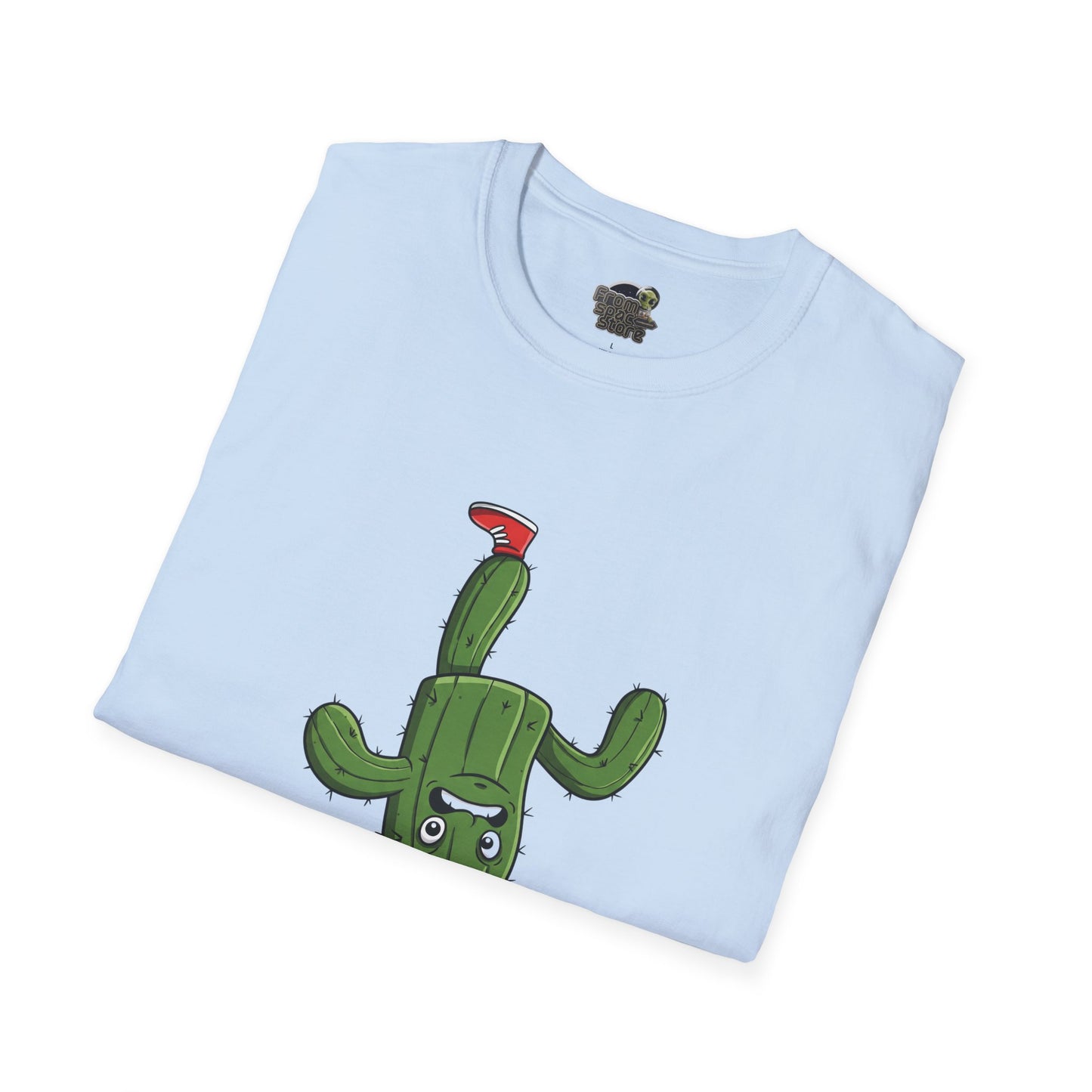 Upside-Down Cactus T-Shirt: Fun & Quirky Organic Cotton Tee | Cactus Mania Collection