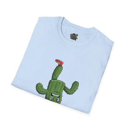 Upside-Down Cactus T-Shirt: Fun & Quirky Organic Cotton Tee | Cactus Mania Collection