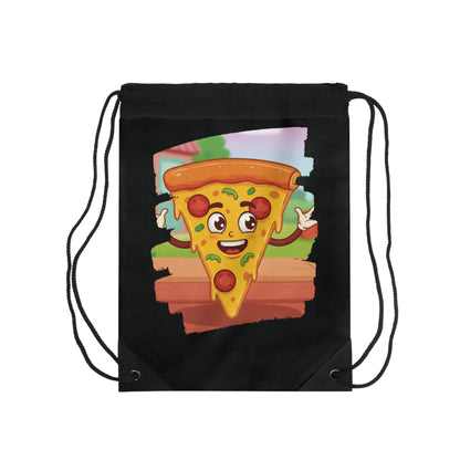 Cheesy Charmer Pizza Drawstring Bag | Fun Pizza Lover Gear