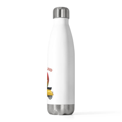 "Mangoland" Funny Mango on Scooter Insulated Stainless Steel Bottle - Hot & Cold