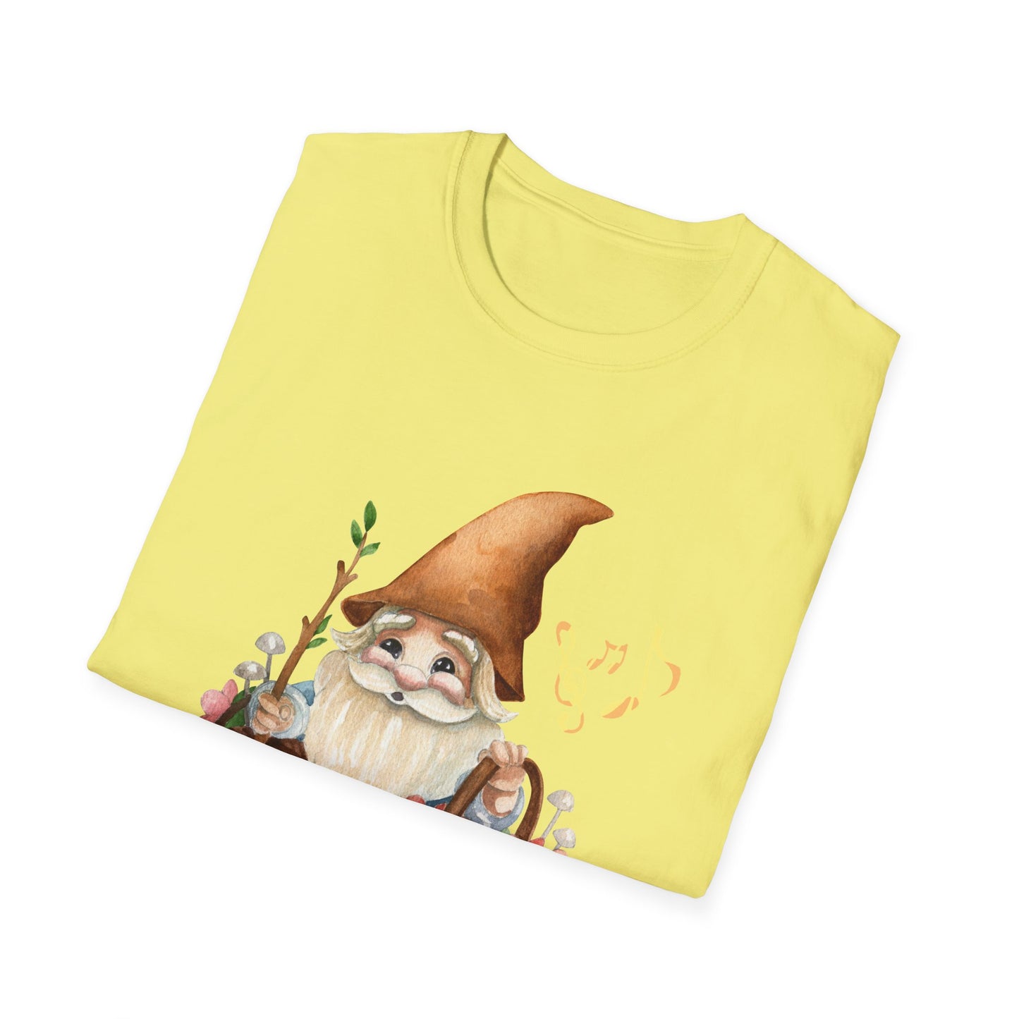 Singing Forest Gnome T-Shirt | Nature Lover's Delight | Soft and Comfy